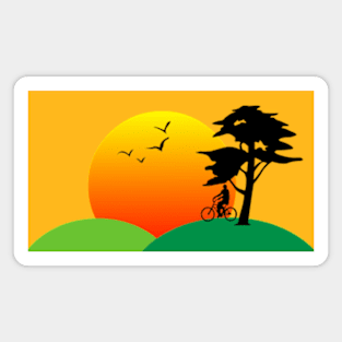 Sunset landscape Magnet